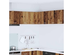 Vidaxl Armário Suspenso Madeira Antiga E Branco 57 X 57 X 40 Cm