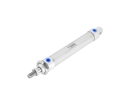 Cilindro Pneumático Mini De Aço Inoxidável Com Haste Única 25mm Bore 100mm Stroke