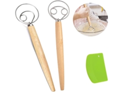 Batedor Dinamarquês Para Massa, Para Pão, Pizza, Bolos E Pastelaria, Com Mistura Manual Eficiente E Limpeza Simples