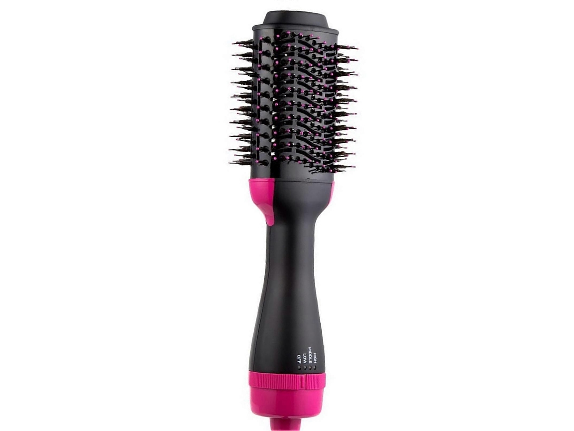 Escova Secadora de Cabelo Multifuncional 2 em 1 com Íons Negativos, Modeladora e Alisadora de Cabelo Elétrica TAISHENGDA