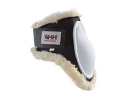 Botas Fetlock de Pele de Carneiro Deluxe Branco Ponyhispano Hipica