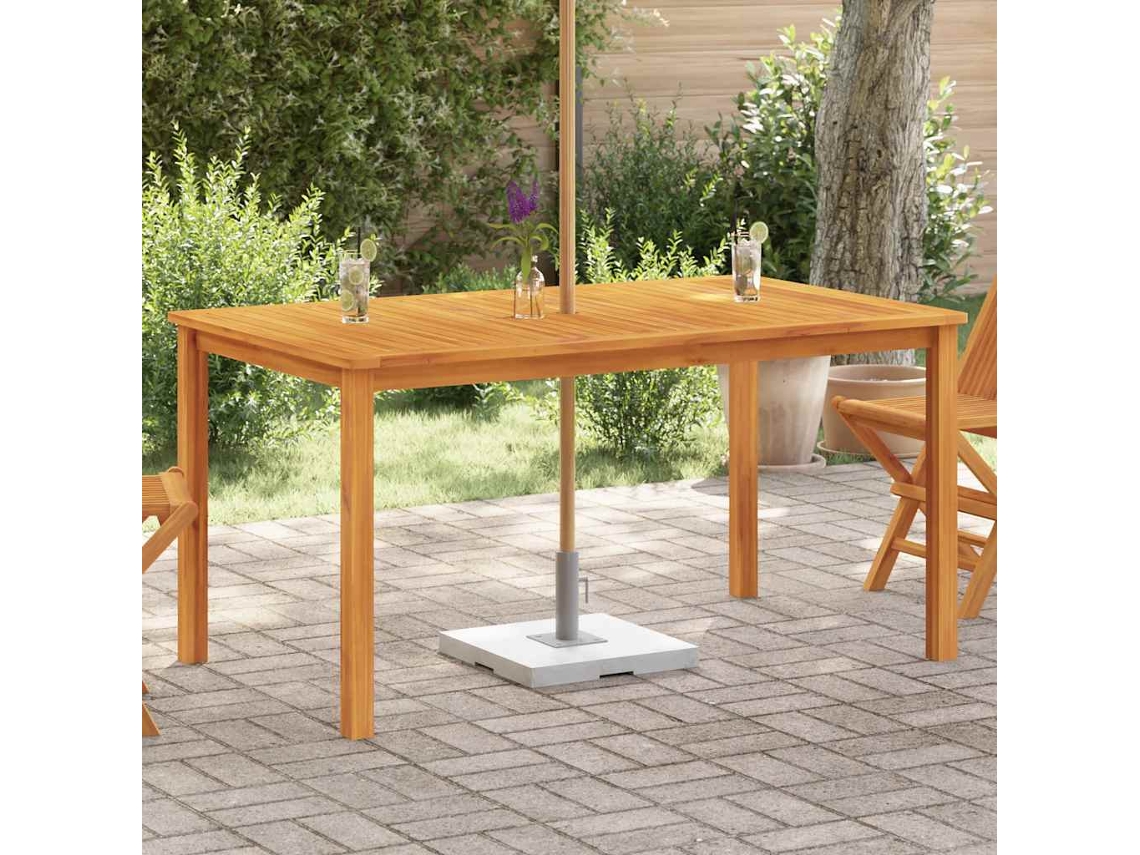 Vidaxl Mesa De Jardim 150x90x74 Cm Madeira De Acácia Maciça