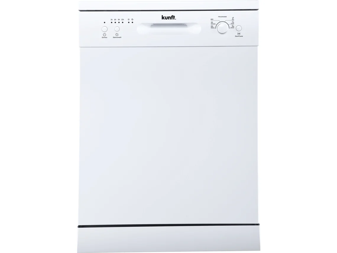 Máquina de Lavar Loiça KUNFT KDW5136 (12 Conjuntos - 60 cm - Branco)
