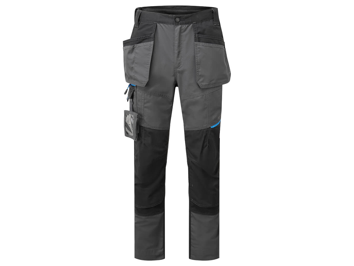 Calça De Trabalho Com Coldre Wx3 Slim Fit – Conforto E Estilo Cinza Metálico / 33