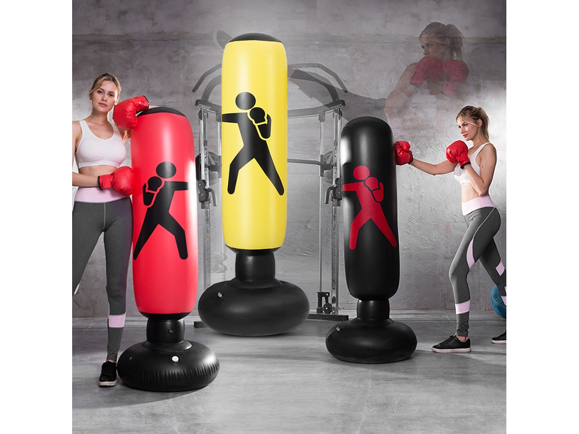 BOLSA de boxe inflável de PVC 5.2ft com base estável para treino de boxe e alvo