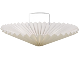 Abajur De Mesa Estilo Guarda Chuva, Cúpula Giratória Em Tecido Amarelo, 31x16 Cm, Para Chão E Mesa, Gokoco