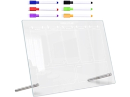 Quadro de Avisos Multifuncional Transparente em Acrílico Stobaza com Caneta Apagável para Escritório e Casa, M