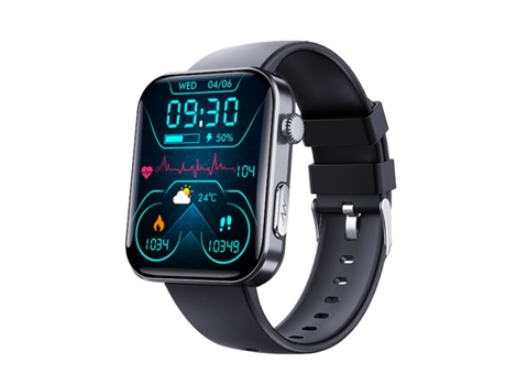 Smartwatch 2.1 com Monitor Cardíaco Sono Fitness Chamadas Bluetooth Ios/Android RNEMITERY