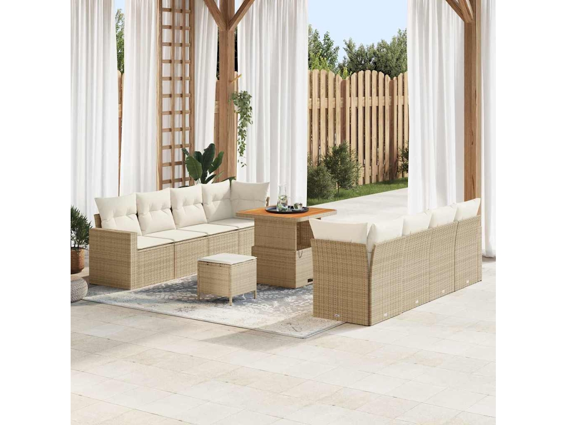 Vidaxl Conjunto De Sofá De Jardim 12 Unid. 12-número De Lugares