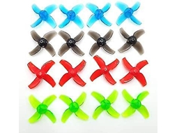 16 Peças De Hélices De 4 Pás De 40 Mm Com Eixo De 1,0 Mm Para Drone R7 Minúsculo Slowmoose