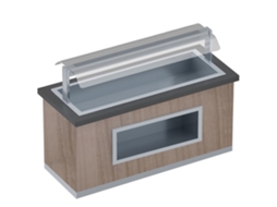Buffet Quente Com Banho Maria E Protetor De Tela 5 Gn 1/1 150 Acabamento Nm 2000x850x1320 Mm 4960 W 230/1v 11057nm1 Eurast