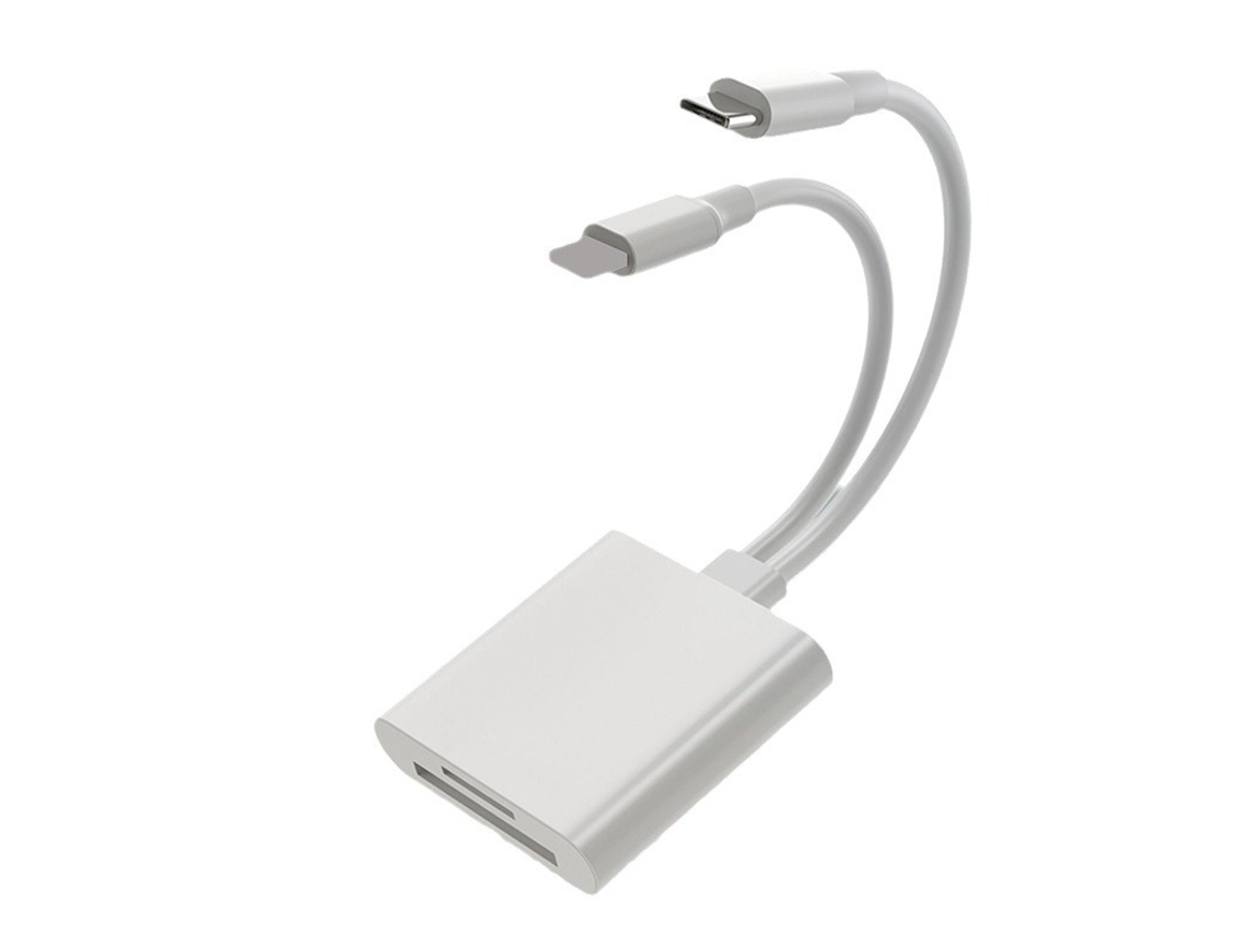 Leitor De Cartão Lightning/type C Para Sd/tf Compatível Com Adaptadores Para Iphone/ipad/android Cuich