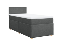 Box Spring Bed, Box Spring Beds Vidaxl Cinzeto Tecido (90 X 200 Cm)