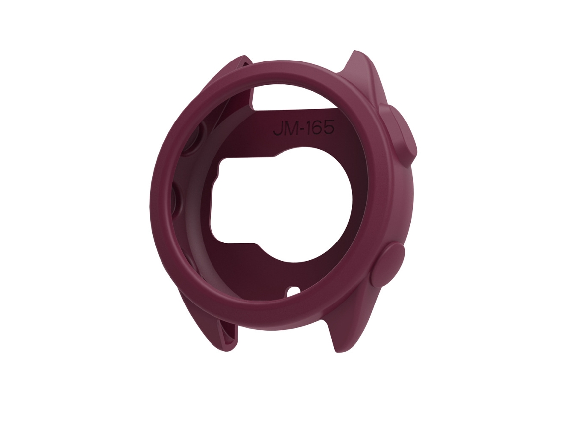 Capa Protetora Flexível Em Silicone Para Smartwatch Garmin Forerunner 165 Bordô Hexinyigjly