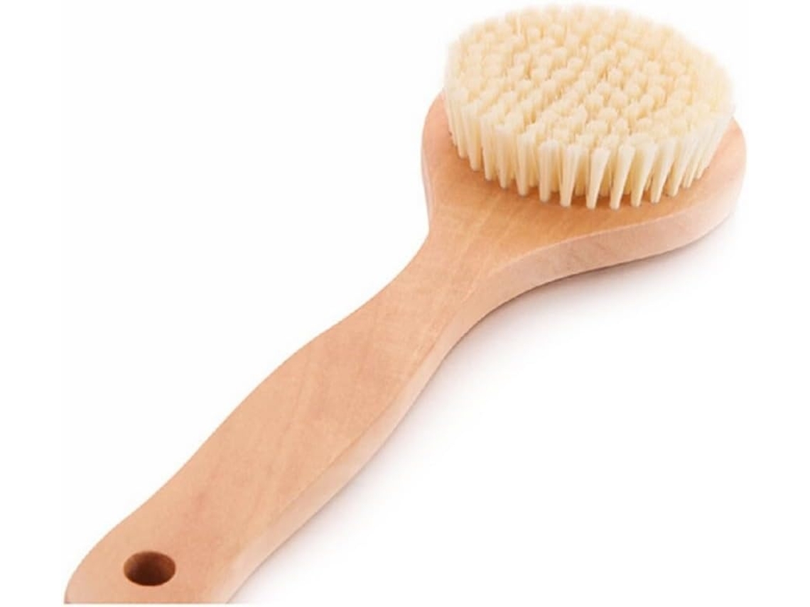 Lurelia Escova De Massagem Corporal De Cuidado Corporal, Cabo De Madeira, Cabo Longo E Escovagem A Seco, Uso Diário