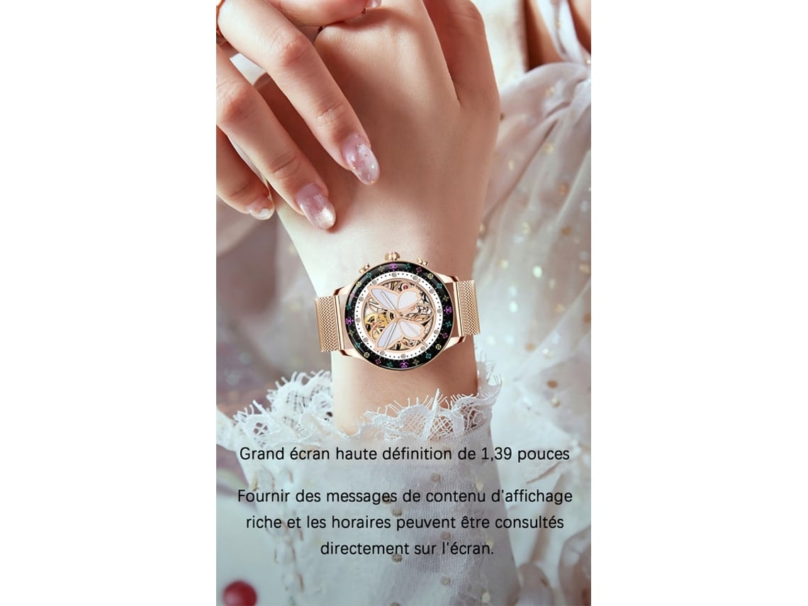 Smartwatch Tela Hd de 1 39 Polegadas Ip71 À Prova D'Água para Iphone e Android VEANXIN