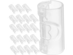 20 alfinetes antiderrapantes para fixar lençóis e edredons, práticos em material ABS para uso doméstico, resistentes e duráveis.