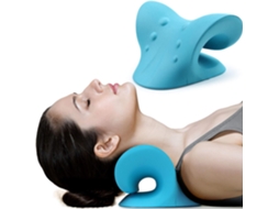 Almofada Cervical em Forma de C Almofada para Massagem Cervical Almofada de Acupressão para Correção Cervical Azul MISSCA