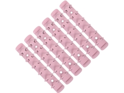 Kit De Argolas Metálicas Aboofan A7 Com 6 Furos, Mecanismo De Encadernação Solta Na Cor Rosa, Compatível Com Planners