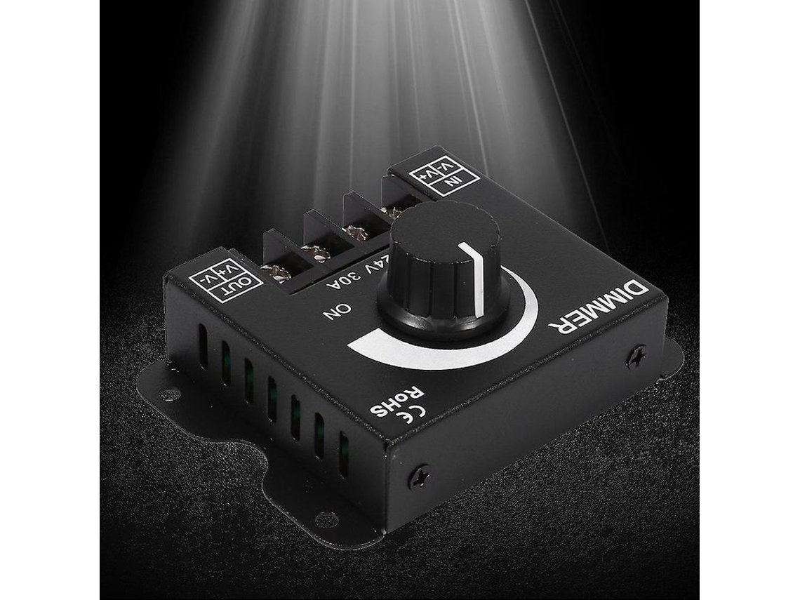 Dimmer de interruptor LED, 12V 24V 30A para fita de luz monocromática com botão on/off e função PWM com S/MARCA