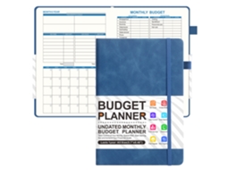 A5 Royal Blue Budget Planner Financial Planning Notebook With Password Website Address Log, 50-sheets