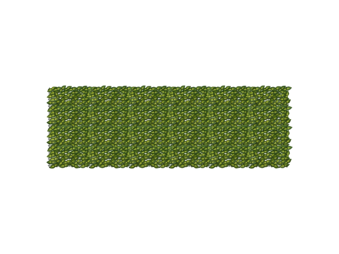 Vidaxl Tela De Varanda Com Folhas Verde E Amarelo 300 X 100 Cm
