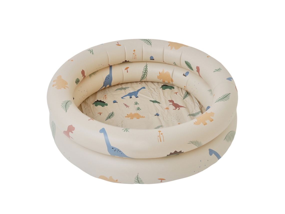 Mali piscina Inflável Infantil Redonda com Fence Segura Pvc Anti furto para Brincar e Nadar Bege