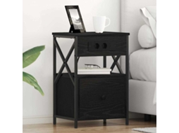 Vidaxl Armário De Cabeceira 2 Pcs Carvalho Preto 40 X 31 X 60 Cm