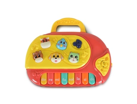 Piano Com Animais 794 Vermelho Fivestar Toys Fivestar Toys