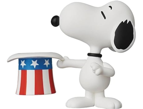 Medicom Udf Minifigure 15 American Series Uncle Snoopy 8 Cm Peanuts Branco