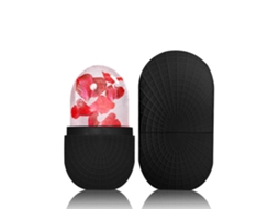 Rolo de Gelo de Silicone, Reutilizável e com Embalagem Selada, Ferramenta para Cuidados Faciais MDUG (preto, 1 Unidade)