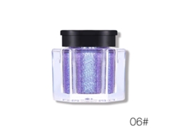 Pó De Sombras De Olhos Glitter Monocromático Duradouro 8 Cores Sunflare