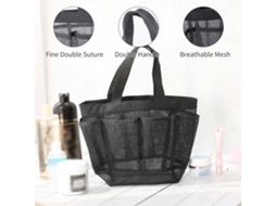 Cesto de Banho de Malha com 7 Bolsos, Saco de Toalhetes Pendurado, Seco Rápido para Dormitório, Academia, Viagem S/MARCA