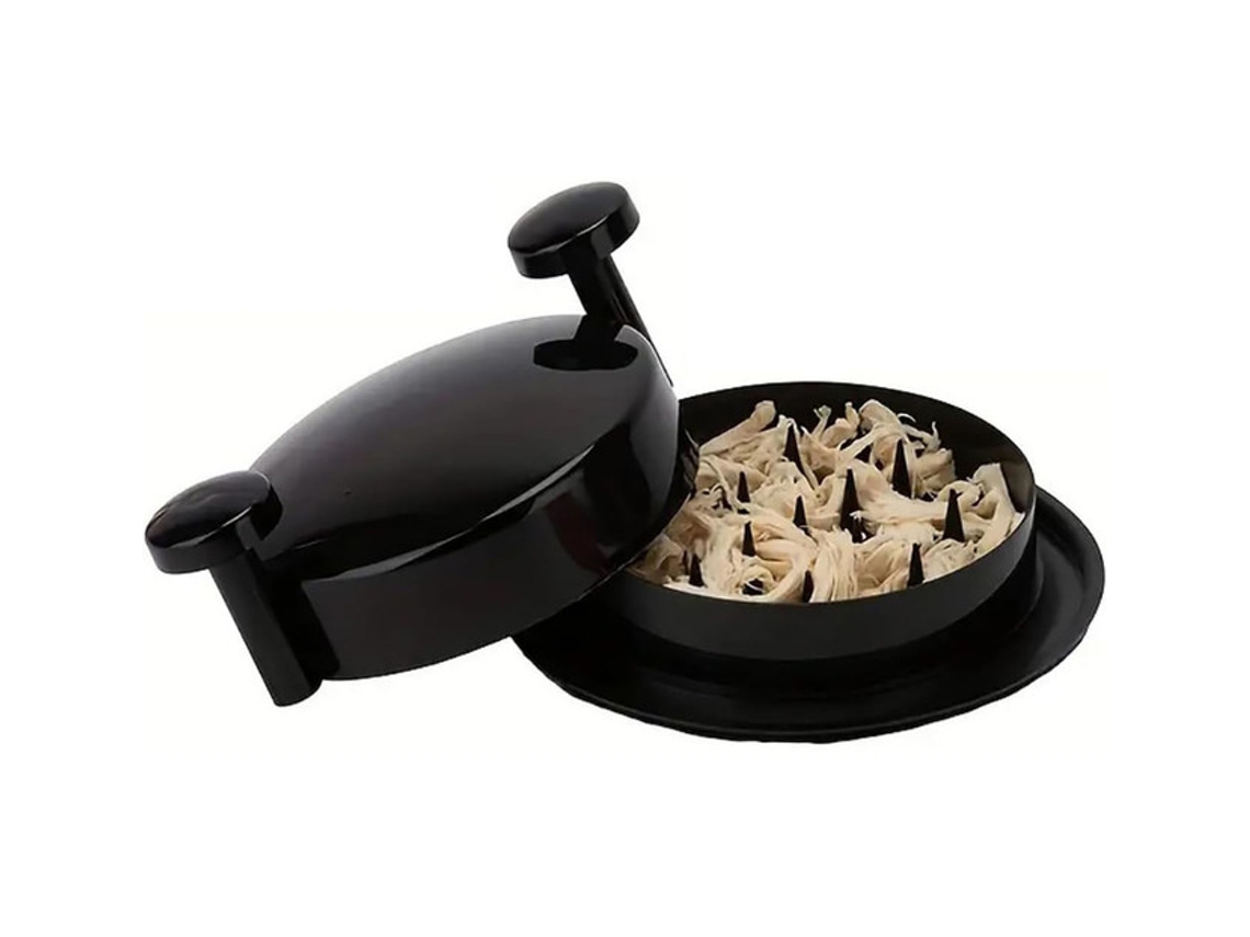 Triturador Carne - Desfiador Frango - Utensílio Cozinha - Pp - Preto - 18x18x8,3 Cm
