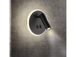 Luz De Parede Noturna Led 2 Em 1 Ajustável 12w 3000k Warm White Para Quarto E Estudo