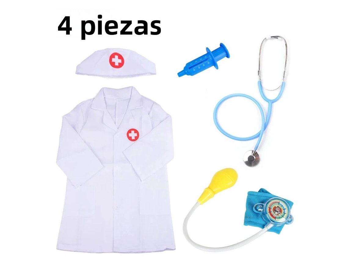 Quebra-cabeça Infantil De Médico (4 Peças, Azul)