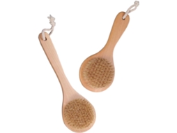 Conjunto De 2 Escovas Banho Com Cabo Longo Para Massagem E Esfoliação, Conjunto De Escovas Chuveiro Esfoliantes