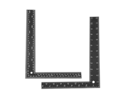 Lurelia Esquadro Ergonómica Precisa 2 Peças Preto Para Marcenaria