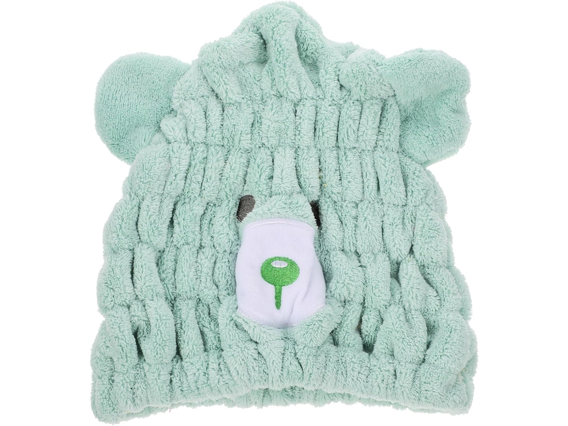 Toalha de coral leve e absorvente para cabelo, ideal para meninos e meninas.