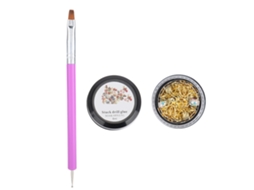 Kit De Ferramentas De Manicure Para Arte De Unhas Com Pregos, Pedras Rhinestone, Lápis E Cola 1