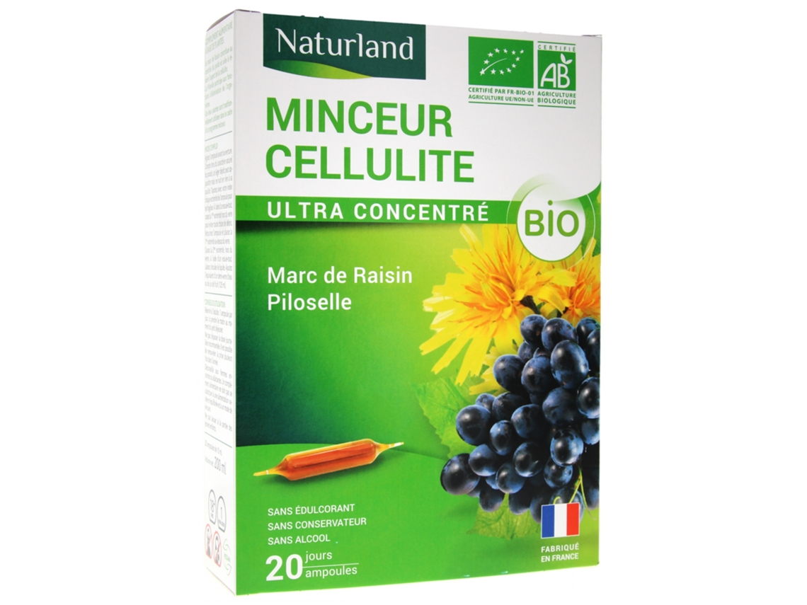 Celulite Orgânica Slimmer 20 Ampolas de 10 Ml NATURLAND