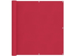Conjunto 1 Tela De Varanda Vidaxl Bordô Poliéster (120 X 400 Cm)