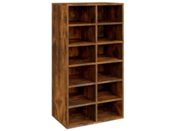 Shoe Rack, Shoe Racks Vidaxl Marrom Madeira Processada (n/a)
