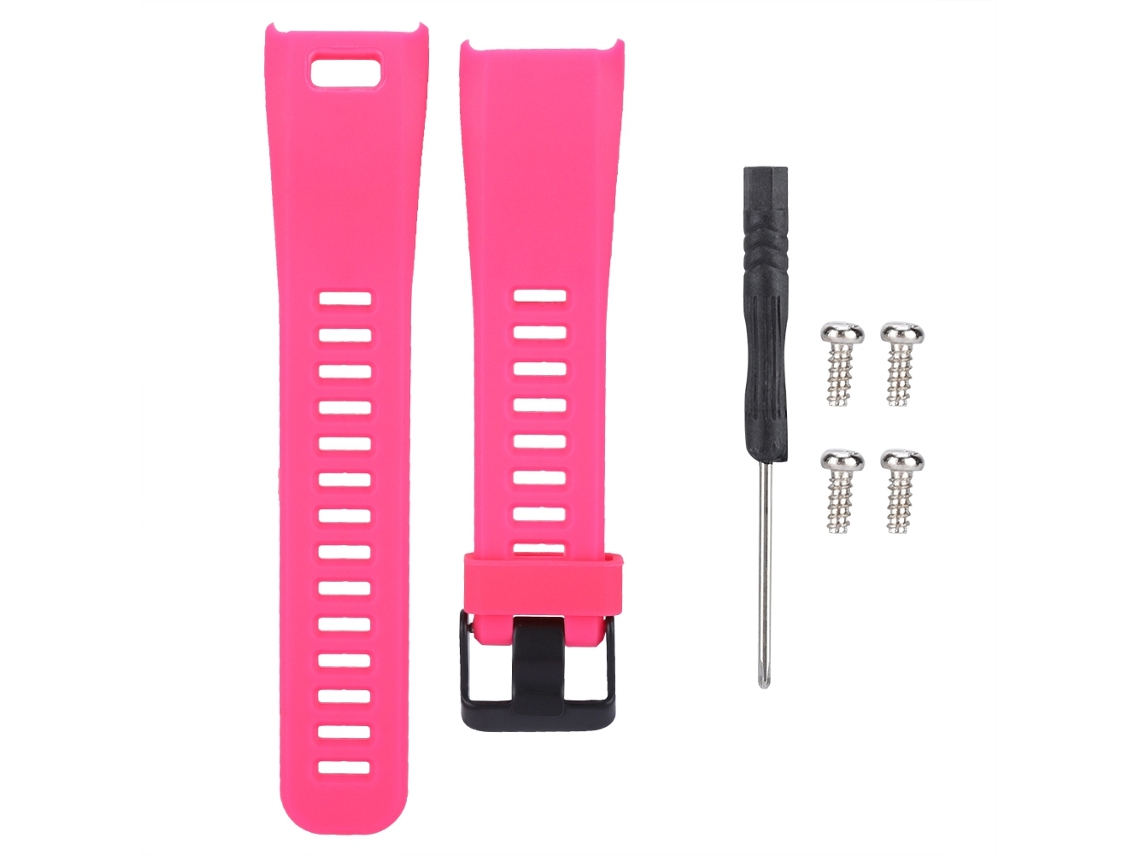 Pulseira De Silicone Para Garmin Vivosmart Hr Vermelho Rosa