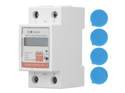 Contador de Energía Digital Lcd Wifi Monofásico 2p Din Rail | S/MARCA