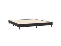 Estrutura de Cama Sem Colchão 200x220 Cm Veludo Preto MAISON EXCLUSIVE