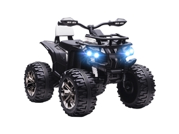 Quad Elétrico para Crianças de 3 a 5 Anos em 12v com Faróis e Pedal. Tomada Usb para Música. Branco Ge