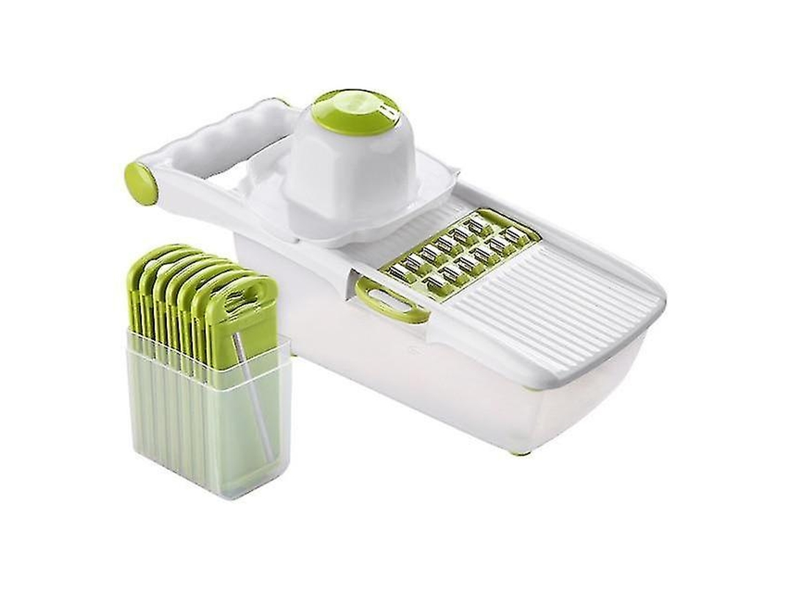 Conjunto Multifuncional De 8 Peças Para Fatiador De Vegetais Em Mandolina Slowmoose