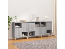 Pcs Aparador | Armário Buffetes 60x35x70 Cm Derivados Madeira Cinza Sonoma