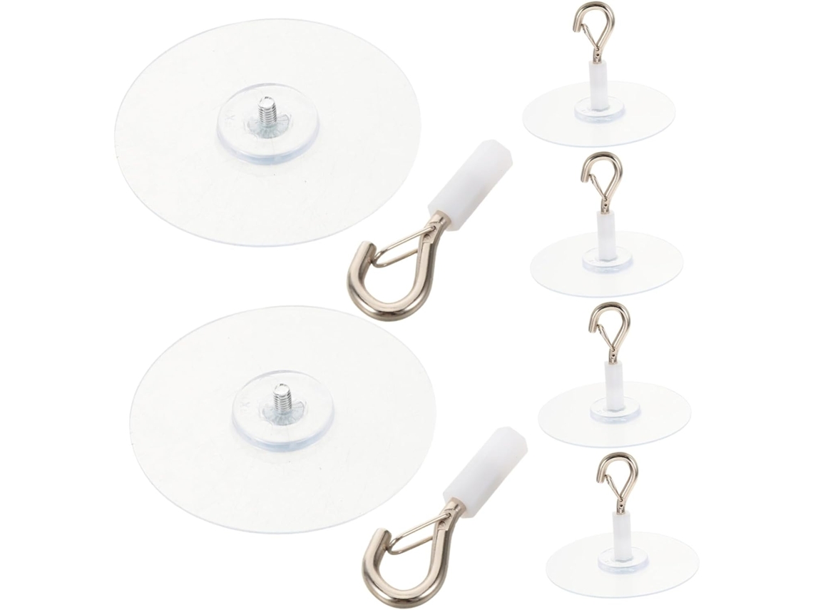 Ganchos Adesivos Para Mosquiteiros, Conjunto Com 6 Unidades, Base De 6, 5cm, Para Pendurar Cortinas E Dosséis Em Camas